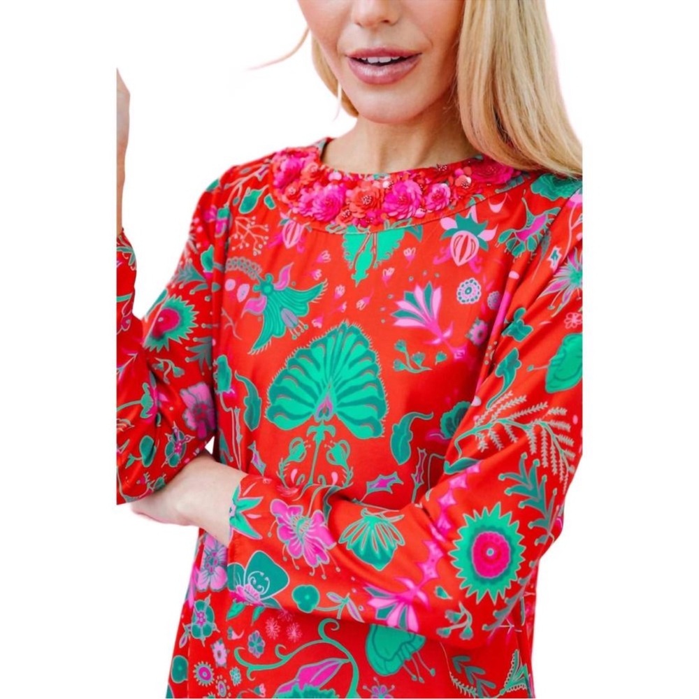 Sheridan French Blair Dress in Festive Floral
